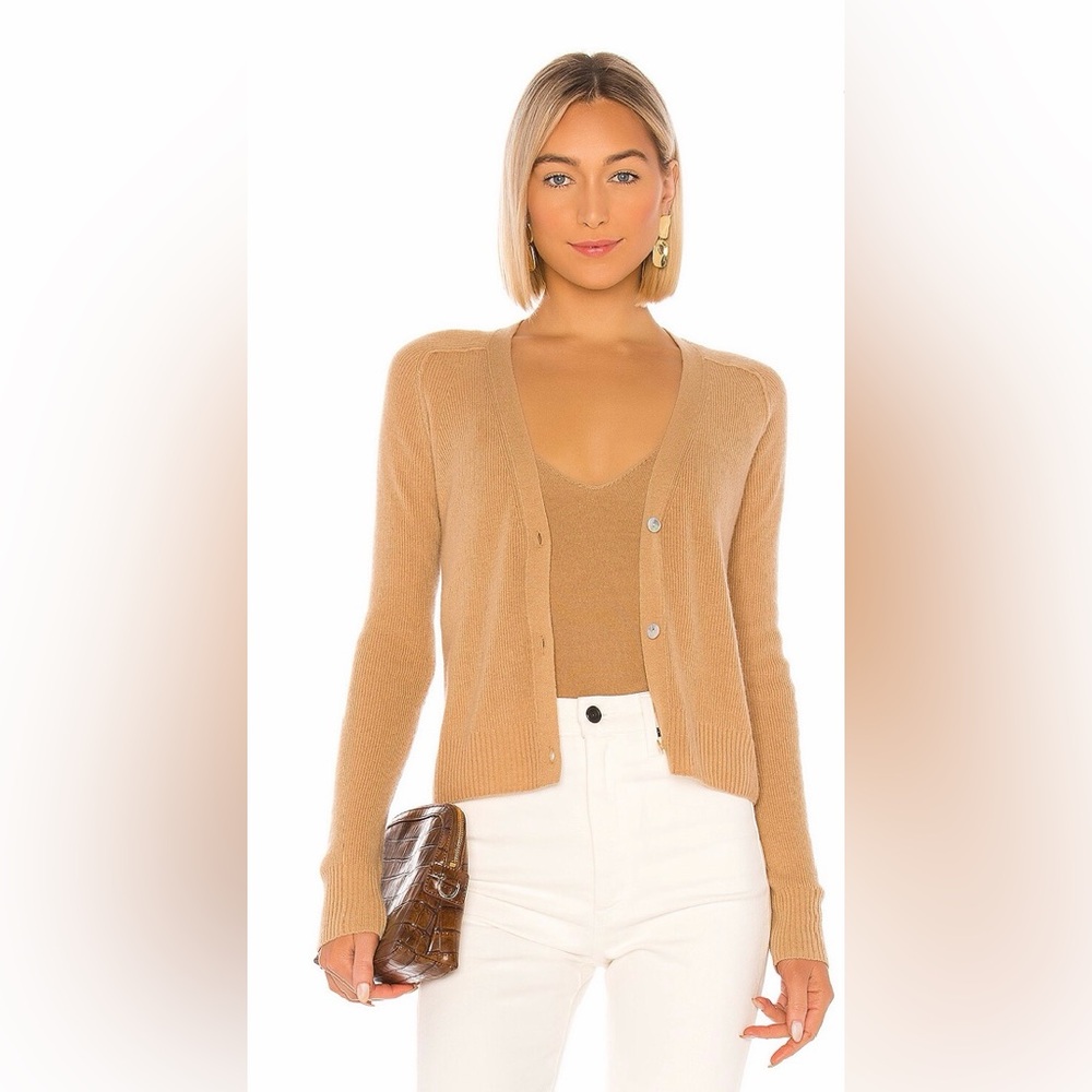 Vince Women's Camel Cardigan Sweater